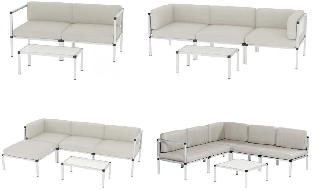 66 Inflair Kempinková skládací sedací souprava Superior 5762 béžová